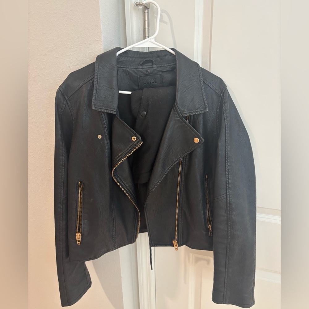 Blank NYC faux leather jacket